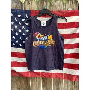 Vintage 90s Universal Studios Florida Woody Woodpecker Tank Top  Men’s Small